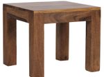 WOHNLING WL1.204 Couchtisch Massivholz Sheesham 45 cm x 45 cm x 40 cm