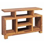 WOHNLING WL1.208 Sideboard Massivholz Sheesham 115 cm x 40 cm x 76 cm