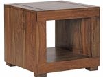 WOHNLING WL1.216 Couchtisch MUMBAI Massivholz Sheesham 50 cm x 50 cm x 45 cm