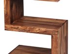 WOHNLING WL1.302 Beistelltisch MUMBAI Massivholz Sheesham S Cube 30 cm x 44 cm x 60 cm
