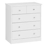 WOHNLING WL1.339 Design Kommode Holz Weiß 60 cm x 35 cm x 70 cm