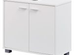 WOHNLING WL1.344 Waschbeckenunterschrank Weiß 60 cm x 30 cm x 55 cm