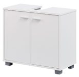 WOHNLING WL1.344 Waschbeckenunterschrank Weiß 60 cm x 30 cm x 55 cm