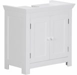 WOHNLING WL1.350 Design Waschbeckenunterschrank Weiß 57 cm x 30 cm x 56 cm