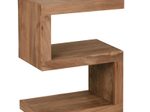 WOHNLING WL1.431 Beistelltisch MUMBAI Massivholz Akazie S Cube 30 cm x 44 cm x 60 cm
