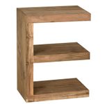 WOHNLING WL1.450 Beistelltisch MUMBAI Massivholz Akazie E Cube 30 cm x 44 cm x 60 cm