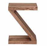 WOHNLING WL1.456 Beistelltisch MUMBAI Massivholz Akazie Z Cube 30 cm x 44 cm x 59 cm