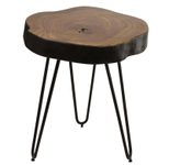 WOHNLING WL1.548 Beistelltisch BAGLI Massiv-Holz Sheesham 35 cm x 35 cm x 46 cm