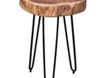 WOHNLING WL1.549 Beistelltisch BAGLI Massiv-Holz Akazie 35 cm x 35 cm x 45 cm