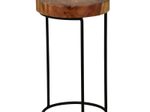 WOHNLING WL1.554 Beistelltisch AKOLA Massiv-Holz Sheesham 28 cm x 28 cm x 45 cm