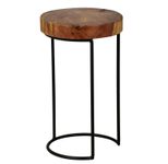 WOHNLING WL1.554 Beistelltisch AKOLA Massiv-Holz Sheesham 28 cm x 28 cm x 45 cm