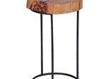 WOHNLING WL1.555 Beistelltisch AKOLA Massiv-Holz Akazie 28 cm x 28 cm x 45 cm