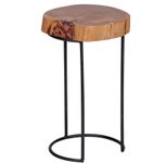 WOHNLING WL1.555 Beistelltisch AKOLA Massiv-Holz Akazie 28 cm x 28 cm x 45 cm