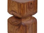 WOHNLING WL1.562 Beistelltisch Sheesham Vollholz 30 cm x 30 cm x 45 cm