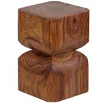 WOHNLING WL1.562 Beistelltisch Sheesham Vollholz 30 cm x 30 cm x 45 cm