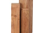 WOHNLING WL1.567 Beistelltisch (3er Set) Massiv-Holz Akazie 24 cm x 24 cm x 85 cm