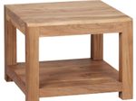 WOHNLING WL1.571 Couchtisch MUMBAI Massivholz Akazie 60 cm x 60 cm x 45 cm