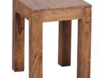 WOHNLING WL1.588 Beistelltisch MUMBAI Massiv-Holz Sheesham 35 cm x 35 cm x 45 cm