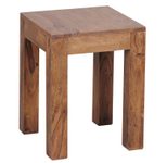 WOHNLING WL1.588 Beistelltisch MUMBAI Massiv-Holz Sheesham 35 cm x 35 cm x 45 cm