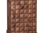 WOHNLING WL1.735 Weinregal Massiv-Holz Sheesham