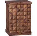 WOHNLING WL1.735 Weinregal Massiv-Holz Sheesham