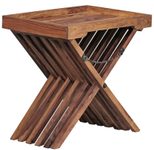 WOHNLING WL1.737 Beistelltisch MUMBAI Massiv-Holz Sheesham 40 cm x 60 cm x 57 cm
