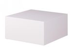 WOHNLING WL1.856 Couchtisch MONOBLOC Weiß 60 cm x 60 cm x 30 cm