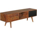 WOHNLING WL1.973 TV Lowboard REP Schwarz 140 cm x 35 cm x 45 cm