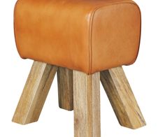 WOHNLING WL5.108 Design Turnbock Sitzhocker Braun