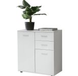 WOHNLING WL5.287 Kommode Weiß 71 cm x 36 cm x 78 cm