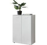 WOHNLING WL5.291 Kommode Weiß 71 cm x 35 cm x 104 cm