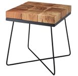 WOHNLING WL5.301 Beistelltisch Akazie 45 cm x 45 cm x 51 cm