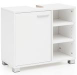 WOHNLING WL5.341 Waschbeckenunterschrank Weiß 60 cm x 32 cm x 55 cm