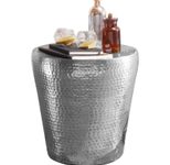 WOHNLING WL5.445 Beistelltisch Silbern 41 cm x 41 cm x 41 cm