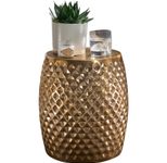 WOHNLING WL5.450 Beistelltisch Gold 32 cm x 32 cm x 42 cm