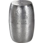 WOHNLING WL5.457 Beistelltisch Silbern 30 cm x 30 cm x 49 cm