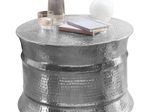 WOHNLING WL5.463 Couchtisch KARAM Silbern 62 cm x 62 cm x 41 cm
