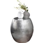 WOHNLING WL5.466 Beistelltisch Silbern 42 cm x 42 cm x 42 cm