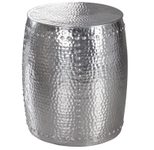 WOHNLING WL5.469 Beistelltisch Silbern 42 cm x 42 cm x 49 cm