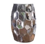 WOHNLING WL5.475 Beistelltisch Silbern 30 cm x 30 cm x 47 cm