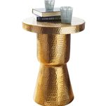 WOHNLING WL5.480 Beistelltisch Gold 43 cm x 43 cm x 59 cm