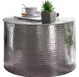 WOHNLING WL5.481 Couchtisch RAHI Silbern 61 cm x 61 cm x 40 cm