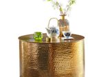 WOHNLING WL5.483 Couchtisch RAHI Gold 61 cm x 61 cm x 40 cm