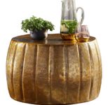 WOHNLING WL5.504 Couchtisch JAMAL Gold 60 cm x 60 cm x 36 cm