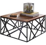 WOHNLING WL5.596 Couchtisch BAKAL Sheesham 60 cm x 60 cm x 35 cm