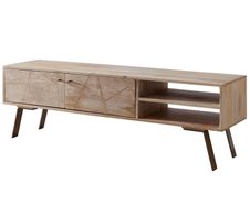 WOHNLING WL5.607 TV Kommode SIKAR Mango 145 cm x 35 cm x 47 cm