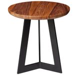 WOHNLING WL5.665 Beistelltisch Sheesham 35 cm x 35 cm x 37 cm
