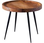 WOHNLING WL5.674 Beistelltisch Sheesham 46 cm x 46 cm x 40 cm