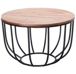 WOHNLING WL5.677 Couchtisch Sheesham 60 cm x 60 cm x 39 cm