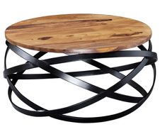 WOHNLING WL5.679 Couchtisch MANUR Sheesham 60 cm x 60 cm x 30 cm